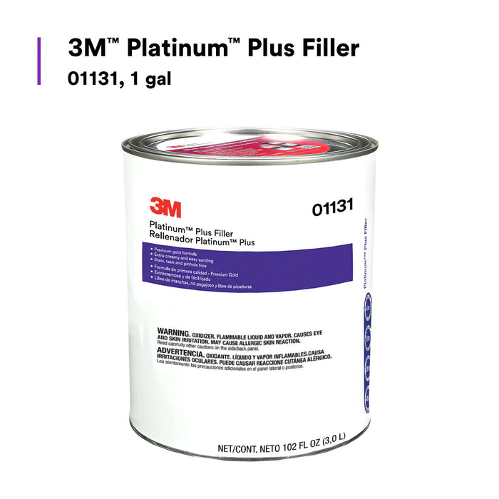 3M Platinum Plus Filler, 01131, 1 gal