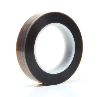 3M PTFE Film Tape 5491, Brown, 1 in x 36 yd, 6.7 mil