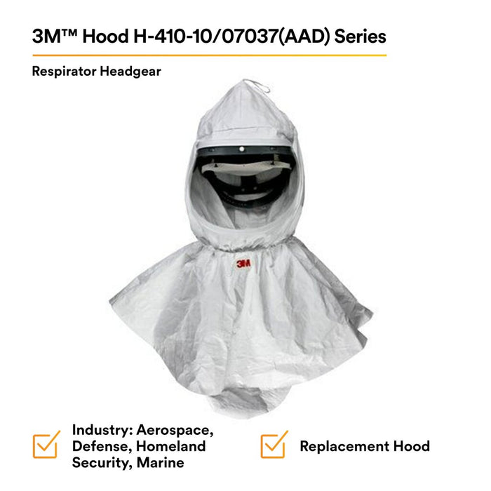 3M Hood H-410-10/07037(AAD), with Collar, QC