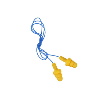 3M E-A-R UltraFit Earplugs 340-4004, Corded, Poly Bag, 100 Pairs