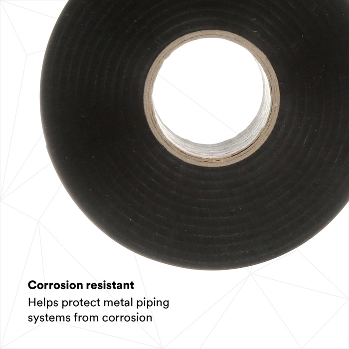 3M Scotchrap Vinyl Corrosion Protection Tape 50, 1 in x 100 ft,Unprinted, Black