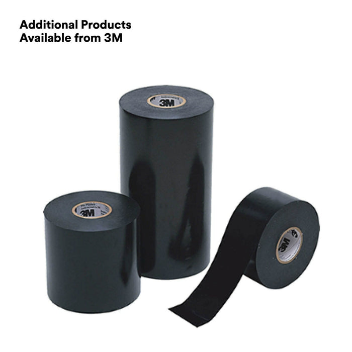 3M Scotchrap Vinyl Corrosion Protection Tape 50, 2 in x 100 ft,Unprinted, Black