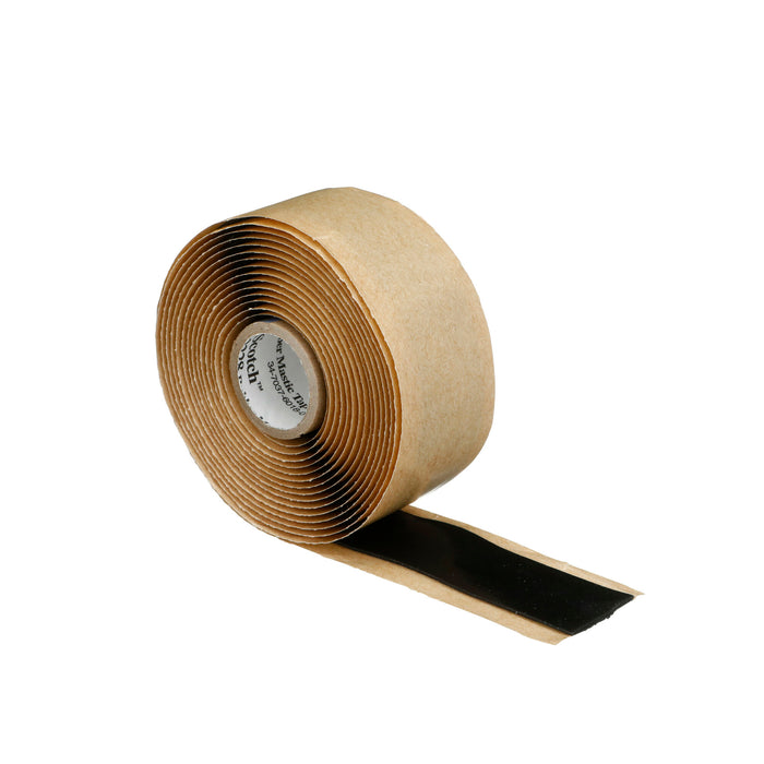 Scotch® Rubber Mastic Tape 2228, 1 in x 10 ft, Black, 1 roll/carton
