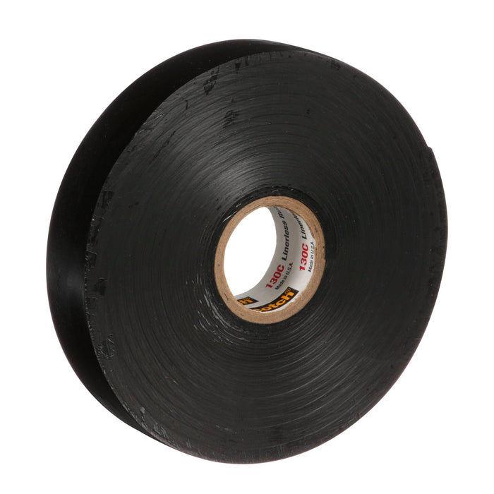 Scotch® Linerless Rubber Splicing Tape 130C, 3/4 in x 30 ft, Black