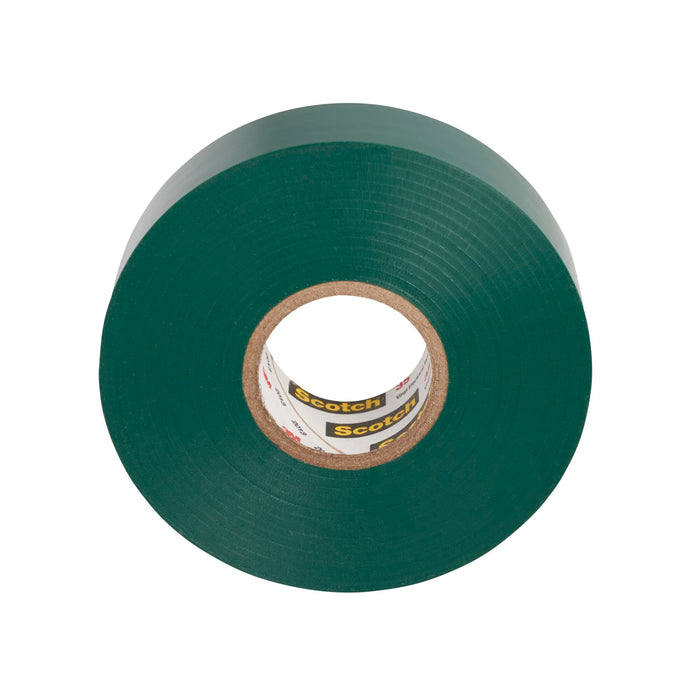 Scotch® Vinyl Color Coding Electrical Tape 35, 3/4 in x 66 ft, Green