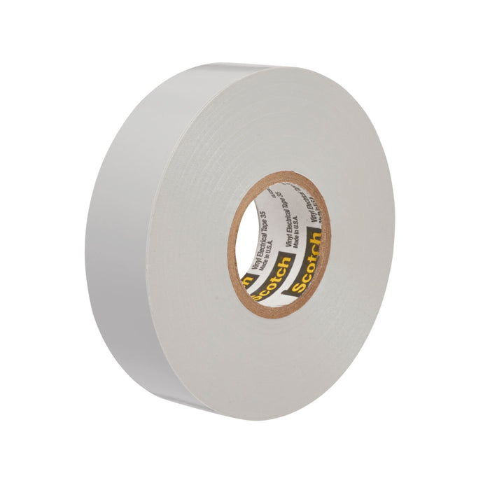Scotch® Vinyl Color Coding Electrical Tape 35, 3/4 in x 66 ft, Gray