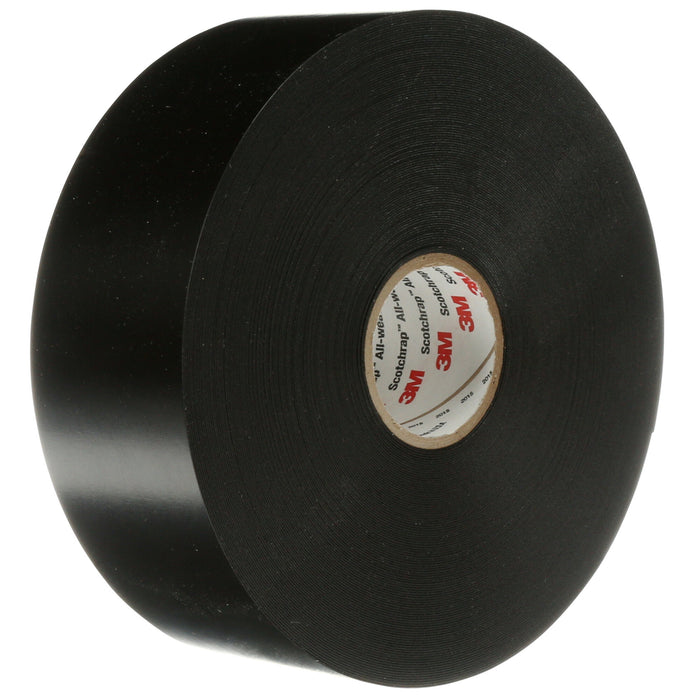 3M Scotchrap Vinyl Corrosion Protection Tape 51, 2 in x 100 ft,Unprinted, Black