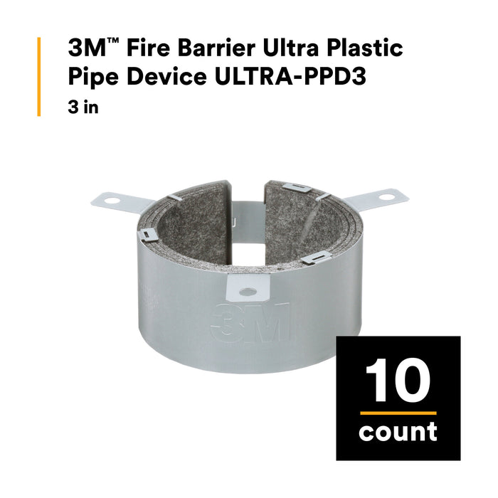 3M Fire Barrier Ultra Plastic Pipe Device ULTRA-PPD3, 3 in