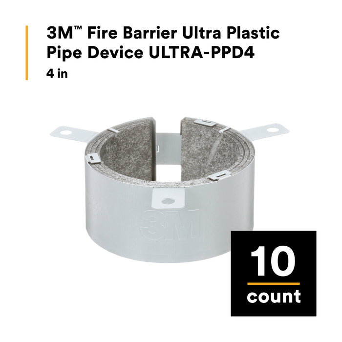 3M Fire Barrier Ultra Plastic Pipe Device ULTRA-PPD4, 4 in