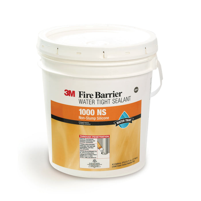 3M Fire Barrier Water Tight Sealant 1000 NS, Gray, 4.5 Gallon (Pail)