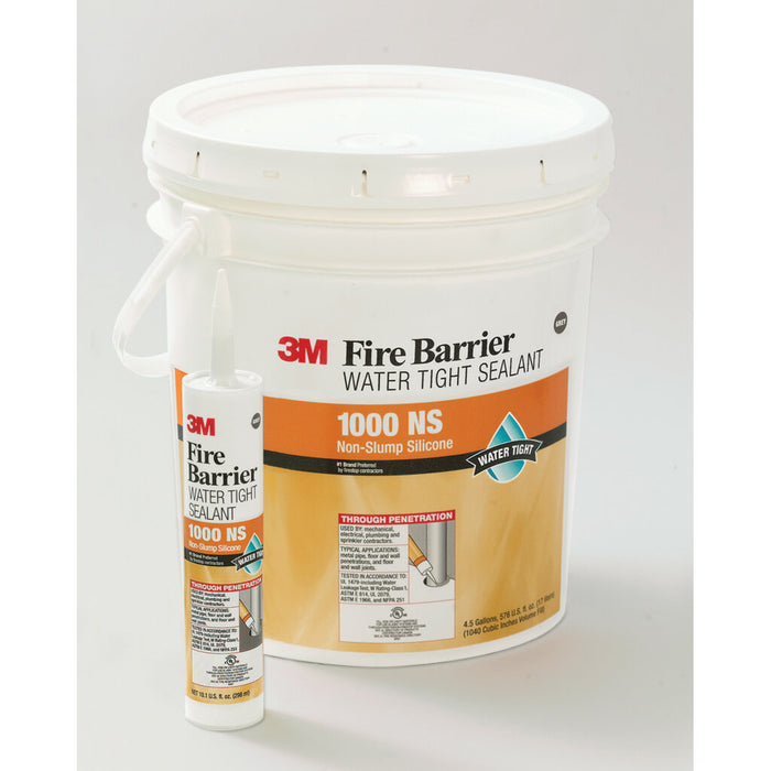 3M Fire Barrier Water Tight Sealant 1000 NS, Gray, 4.5 Gallon (Pail)