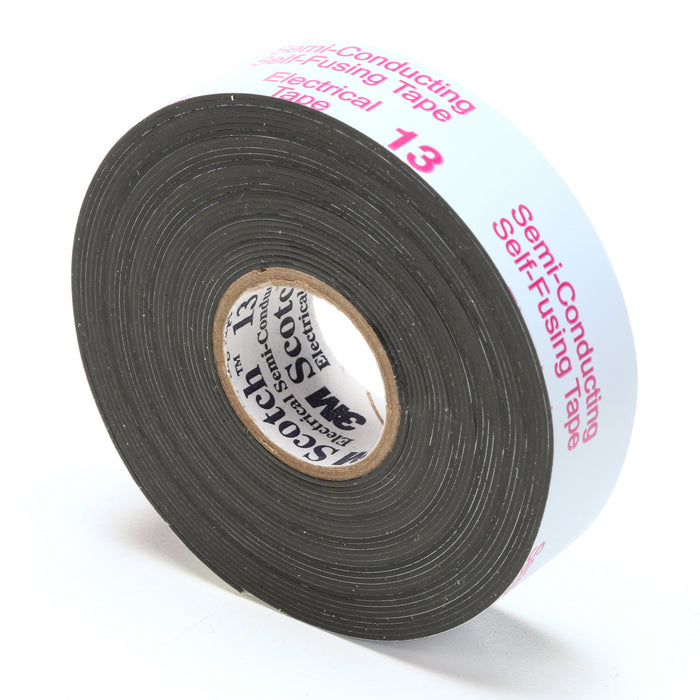 Scotch® Electrical Semi-Conducting Tape 13, 3/4 in x 15 ft, Printed,Black