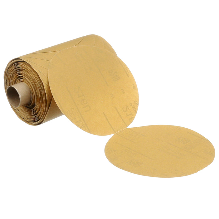 3M Stikit Gold Paper Disc Roll 216U, P100 A-weight, 5 in x NH, Die500X