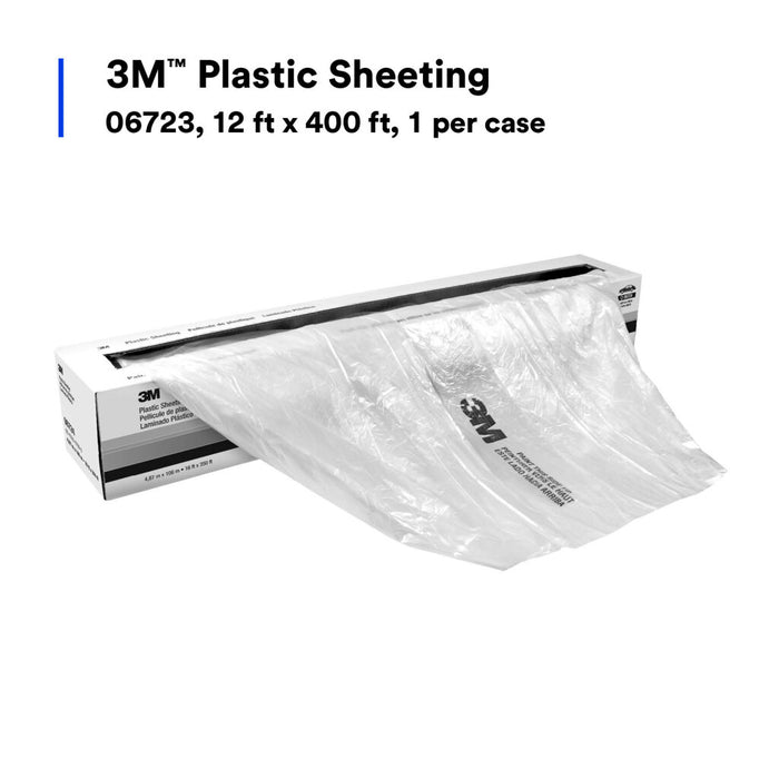 3M Plastic Sheeting, 06723, 12 ft x 400 ft