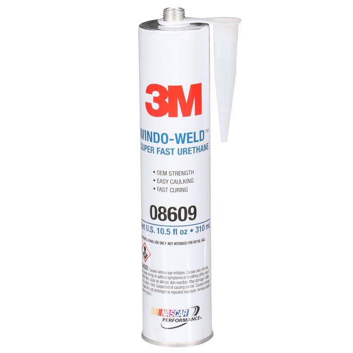 3M Windo-Weld Super Fast Urethane, 08609, Black, 10.5 fl oz Cartridge
