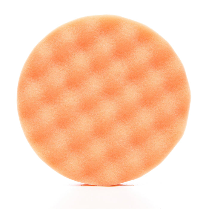 3M Finesse-it Foam Buffing Pad, 02362, 5-1/4 in, Orange Foam WhiteLoop