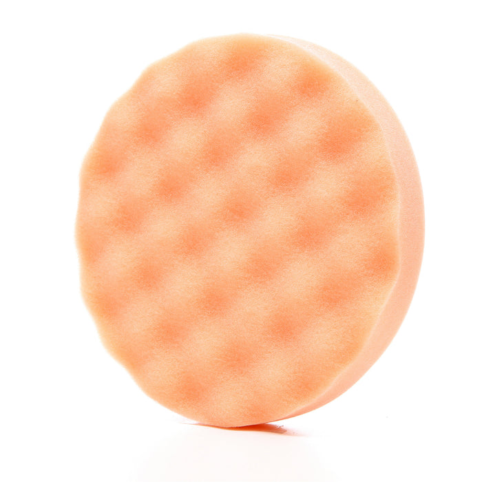 3M Finesse-it Foam Buffing Pad, 02362, 5-1/4 in, Orange Foam WhiteLoop