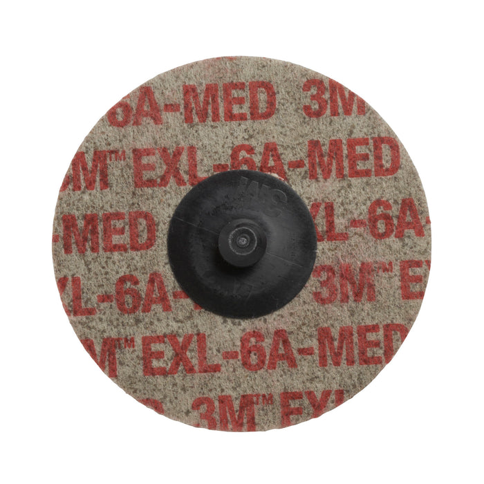 Scotch-Brite Roloc EXL Unitized Wheel, XL-UR, 6A Medium, TR, 3 in 40 ea/Case