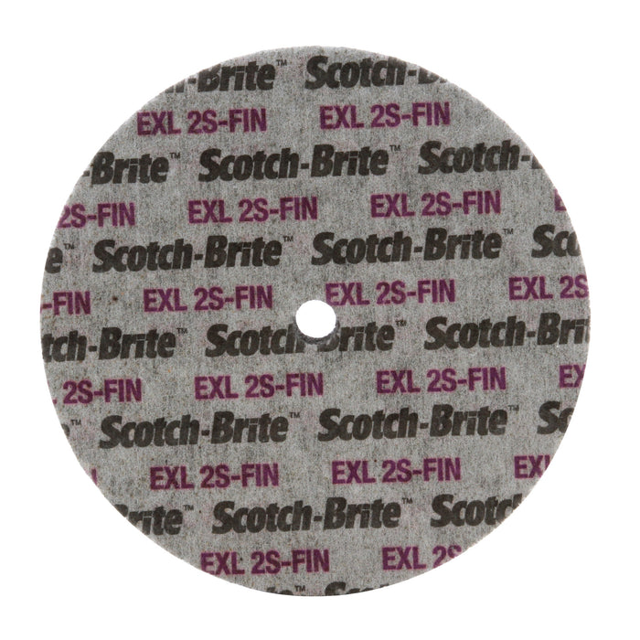 Scotch-Brite EXL Unitized Wheel, XL-UW, 2S Fine, 6 in x 1/2 in x 1/2in
