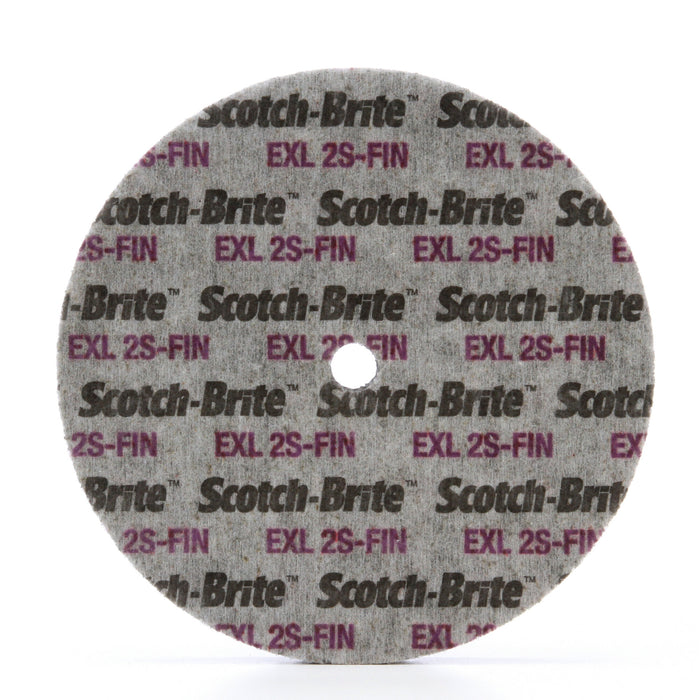 Scotch-Brite EXL Unitized Wheel, XL-UW, 2S Fine, 6 in x 1/2 in x 1/2in