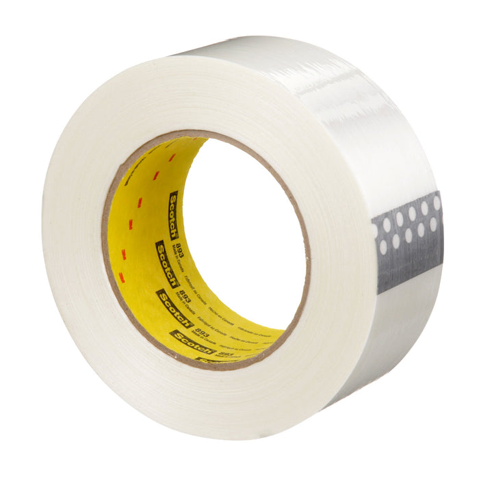 Scotch® Filament Tape 893, Clear, 48 mm x 55 m, 6 mil
