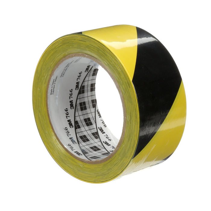 3M Safety Stripe Warning Tape 766, Black/Yellow, 2 in x 36 yd, 5 mil