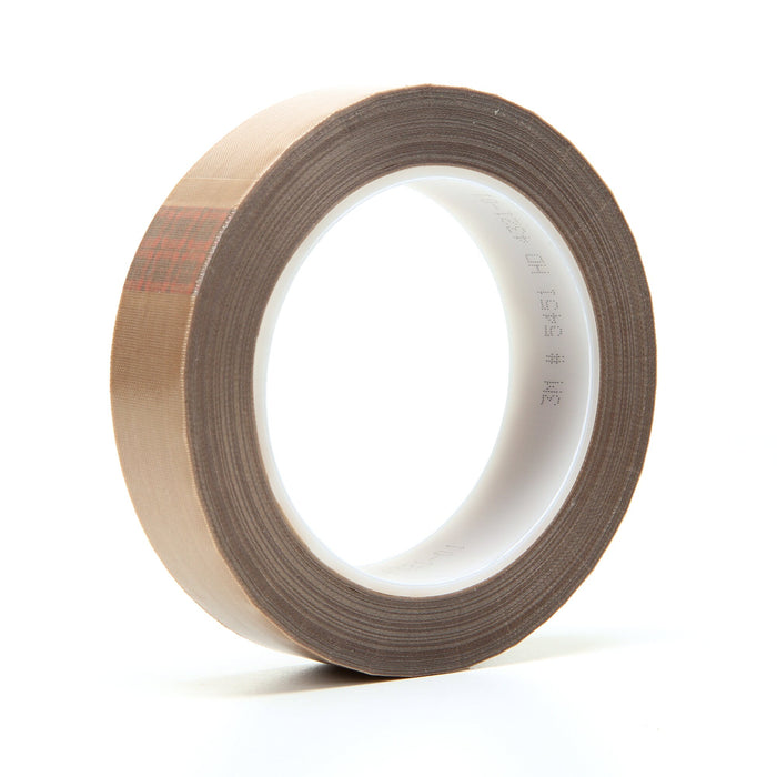 3M PTFE Glass Cloth Tape 5451, Brown, 1 in x 36 yd, 5.6 mil