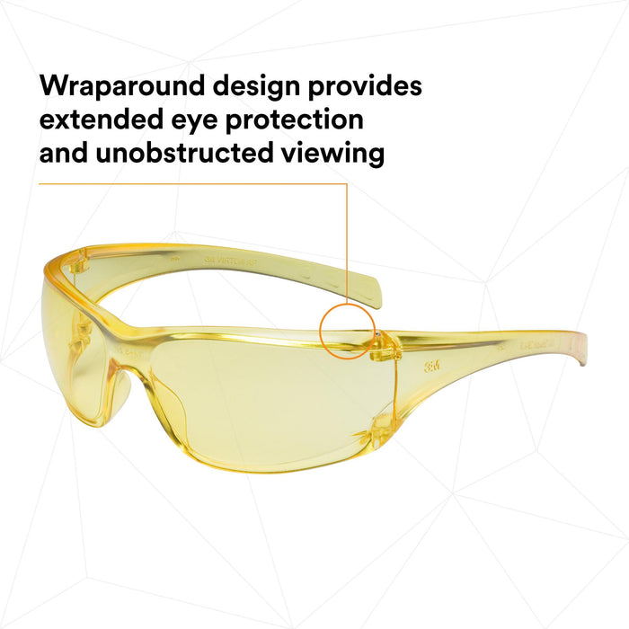 3M Virtua AP Protective Eyewear 11817-00000-20 Amber Hard Coat Lens