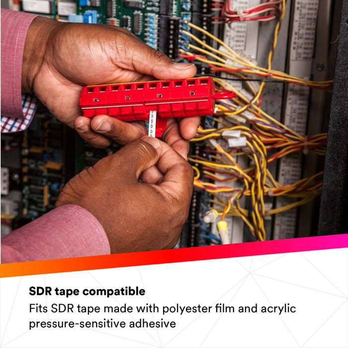 3M ScotchCode Wire Marker Tape Dispenser STD, compact design for easyhandling