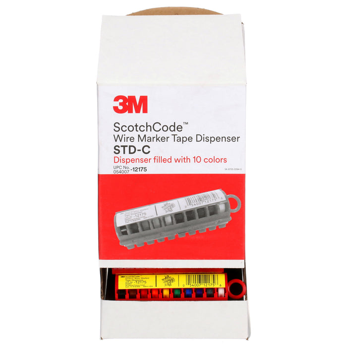 3M ScotchCode Wire Marker Tape Dispenser with Tape STD-C