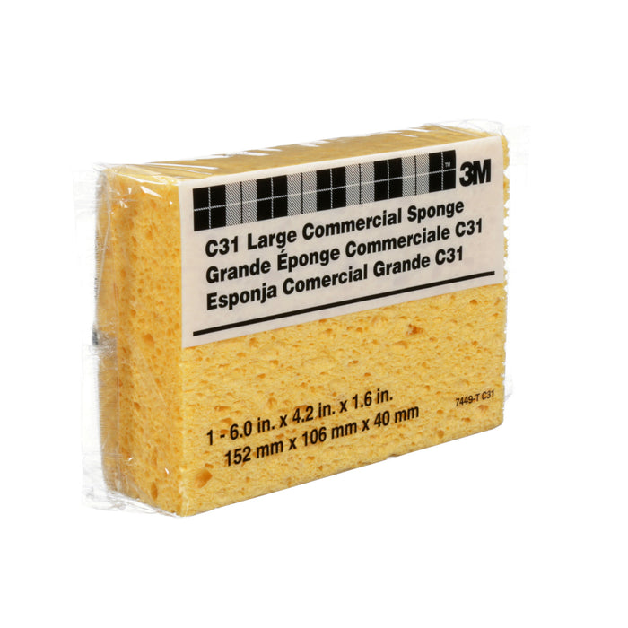 3M Commercial Size Sponge C31, 6 in x 4.25 in x 1.625 in