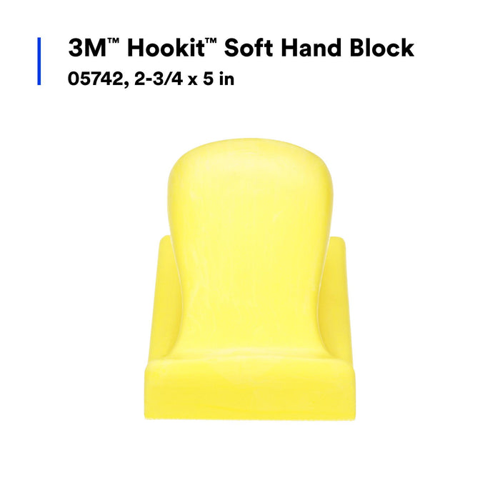 3M Hookit Soft Hand Block, 05742, 2-3/4 x 5 in