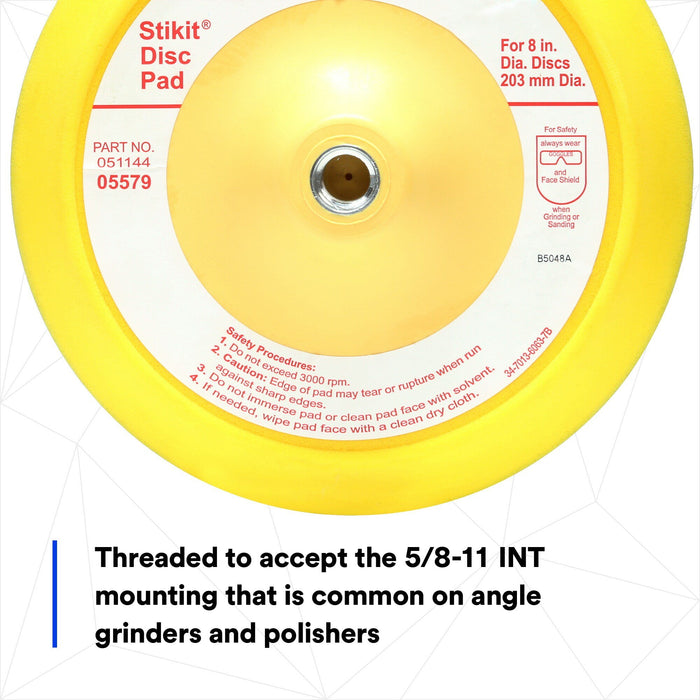 3M Stikit Disc Pad, 05579, 8 in