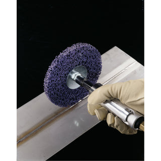 3M Square/Cross Pad Mandrel 14308, 1/4 in 1/4-20 External