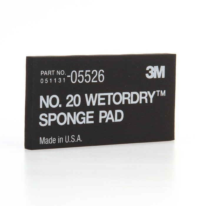 3M Wetordry Sponge Pad 20, 05526, 5 1/2 x 2-3/4 in x 3/8 in