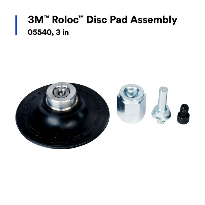 3M Roloc Disc Pad Assembly, 05540, 3 in