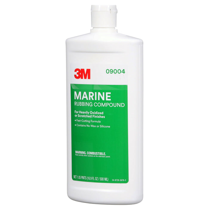 3M Marine Rubbing Compound, 09004, 16.9 fl oz (500 mL)