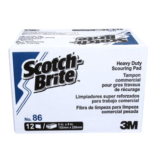 Scotch-Brite Heavy Duty Scour Pad 86, 6 in x 9 in, 12/Box