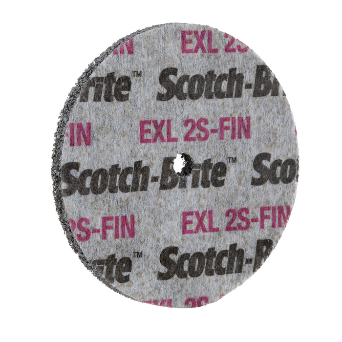 Scotch-Brite EXL Unitized Wheel, XL-UW, 2S Fine, 3 in x 3/4 in x 1/4in