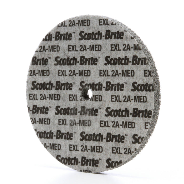 Scotch-Brite EXL Unitized Wheel, XL-UW, 2A Medium, 6 in x 1/2 in x 1/2in
