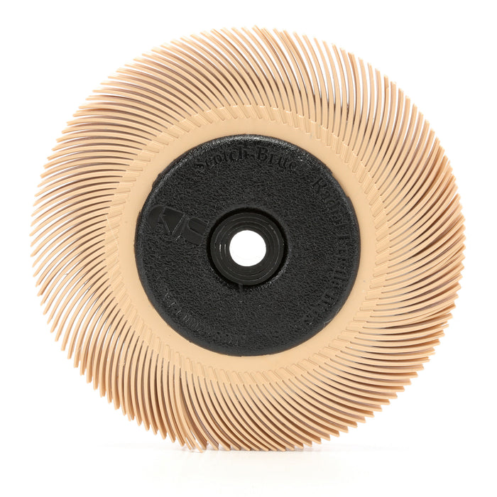 Scotch-Brite Radial Bristle Brush, 6 in x 7/16 in x 1 in 6 Micron withAdapter