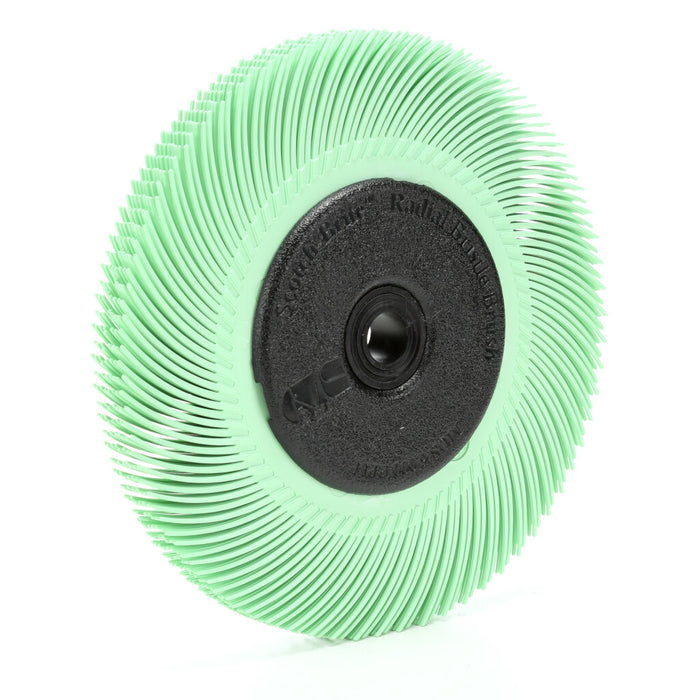 Scotch-Brite Radial Bristle Brush, 6 in x 7/16 in x 1 in 1 Micron withAdapter
