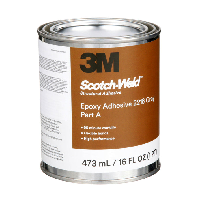 3M Scotch-Weld Epoxy Adhesive 2216, Gray, Part B/A, 1 Pint