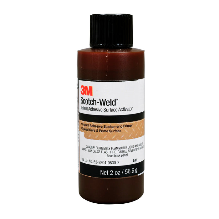 3M Scotch-Weld Instant Adhesive Surface Activator, Light Amber, 2 floz