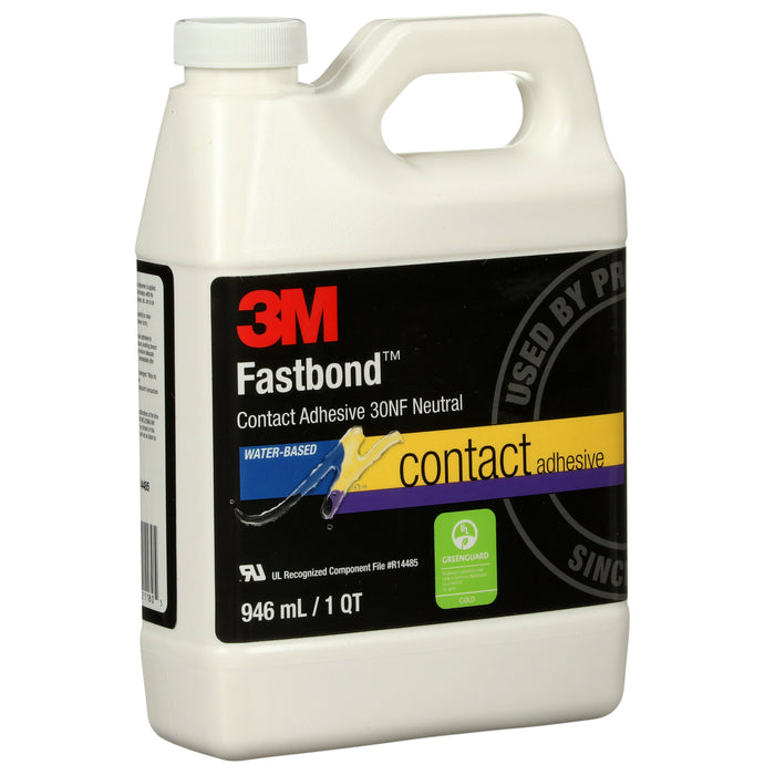 3M Fastbond Contact Adhesive 30NF, Neutral, 1 Quart Can
