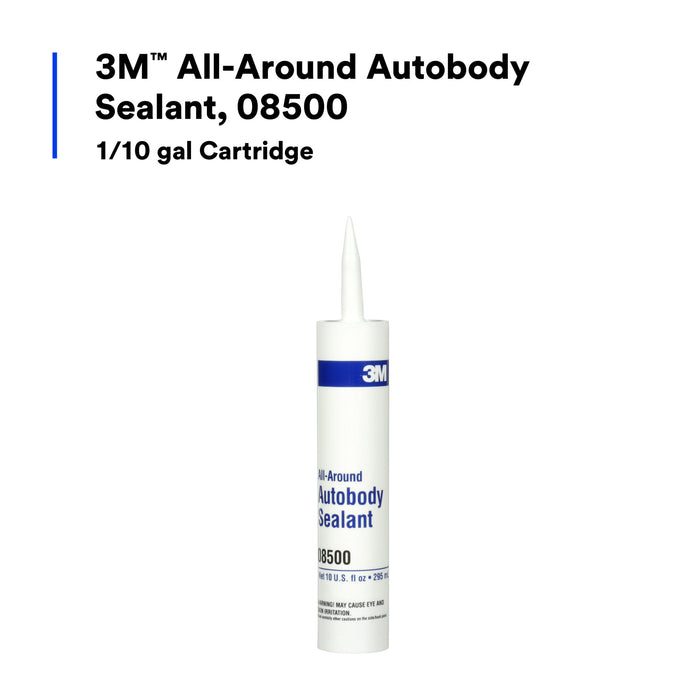 3M All-Around Autobody Sealant, 08500, 1/10 gal Cartridge