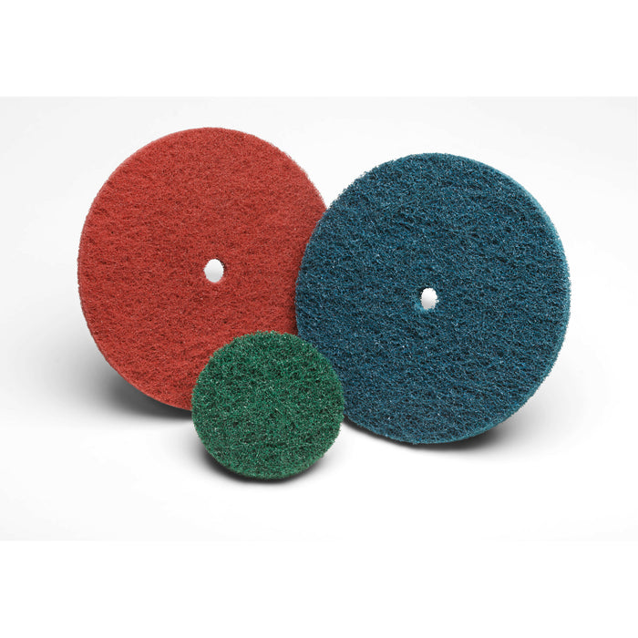 Standard Abrasives Buff and Blend HS Disc, 810910, 8 in x 1/2 in A MED,10/Pac