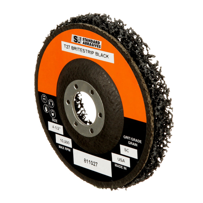 Standard Abrasives Cleaning Disc, 811027, T27, 4-1/2 in x 1/2 in x 7/8 in, Nylon