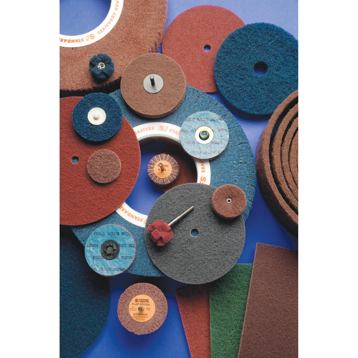 Standard Abrasives Buff and Blend HS Disc 810610, 5 in x 1/2 in A MED,
10/Pac