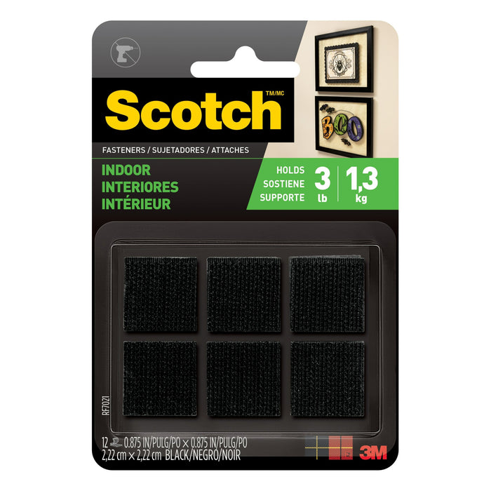 Scotch Multi-Purpose Fasteners RF7021, 7/8 in x 7/8 in